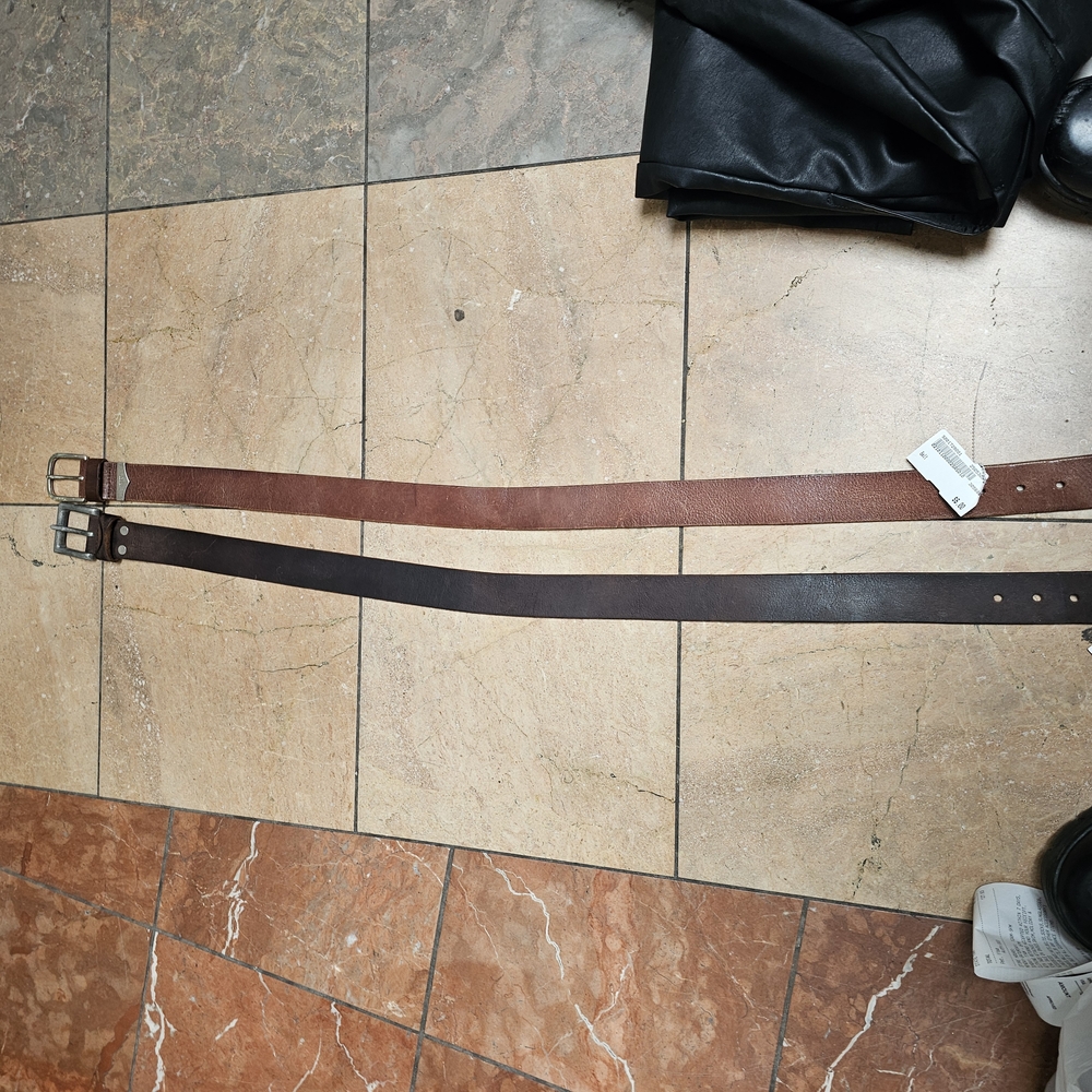 Men's Black Leather Belt